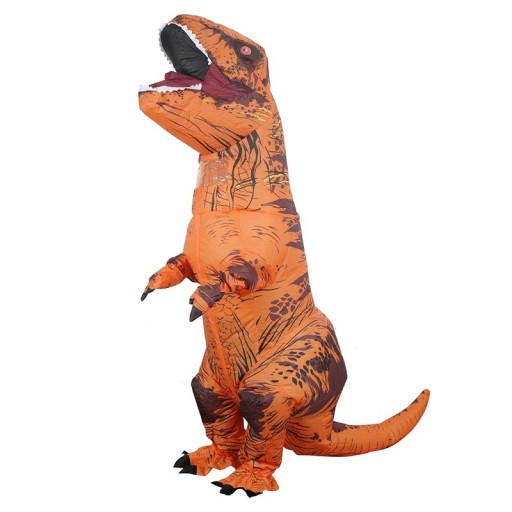 Nafukáló dínó kostüm T-Rexen való utazás felnőtteknek 150-190 cm Halloween maszk párt cosplay ruházat fantasy szerep
