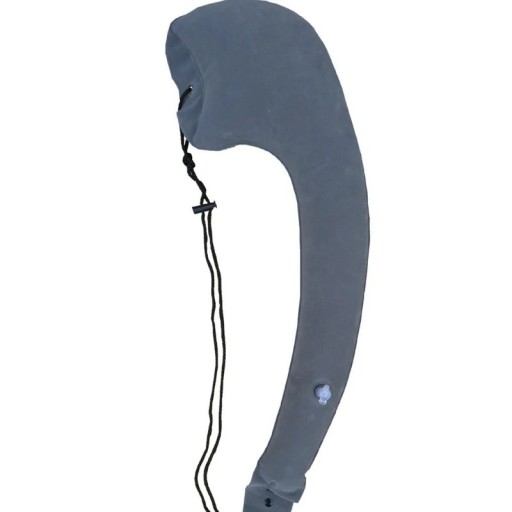 Nafukható oldalsó nyakpárna 90 x 28 cm PVC kompozit bolyhos anyag Utazó párna tok és húzózsinór