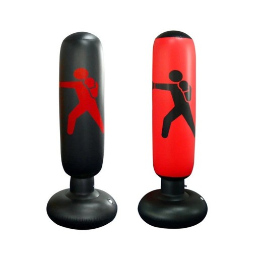Nafukovací boxovací pytel 160 x 50 cm pro děti i dospělé Volně stojící PVC boxovací pytel Tréninková pomůcka Fitness sport Dárková sada