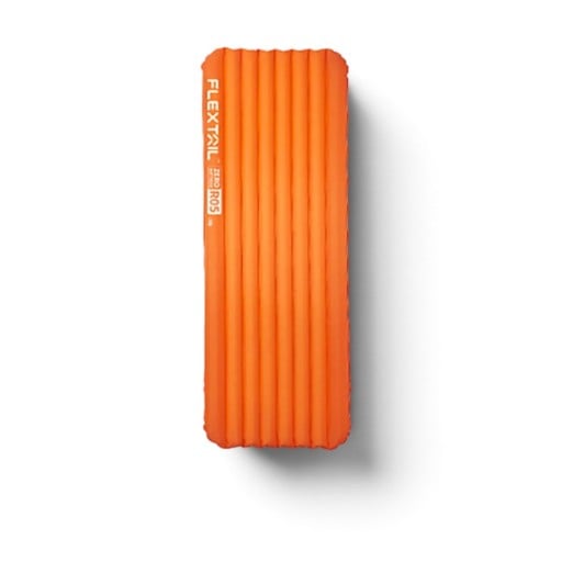 Nafukovací karimatka obdélníková 196 x 65 cm R-hodnota 5,6 až 6,0 Povrch 100 % nylon Ultralehká Oranžová Na kempink a turistiku