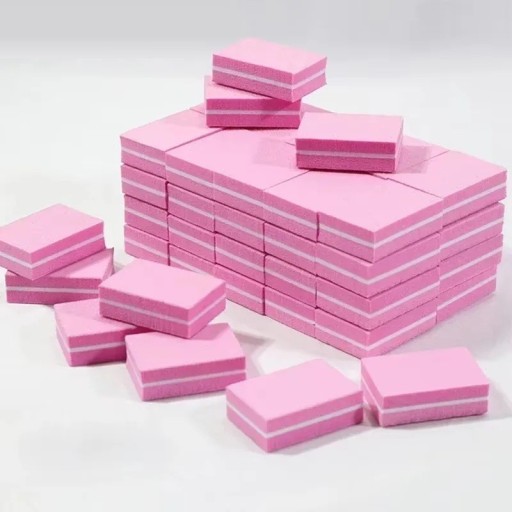 Nagelslipblock 10 st mini färgglada poleringsfilar rosa lila svarta skumblock för manikyr och pedikyr