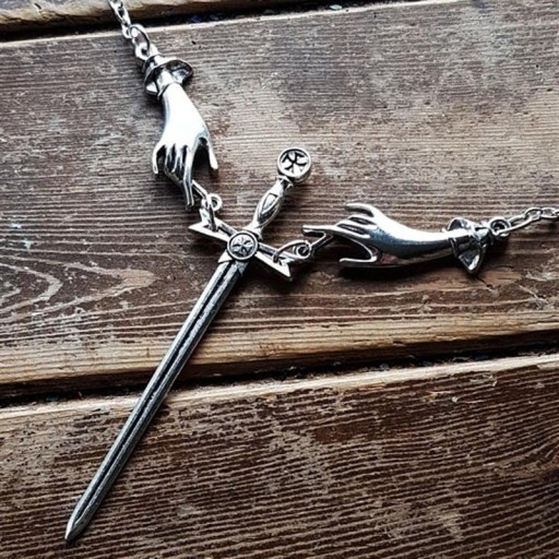 Náhrdelník s mečem