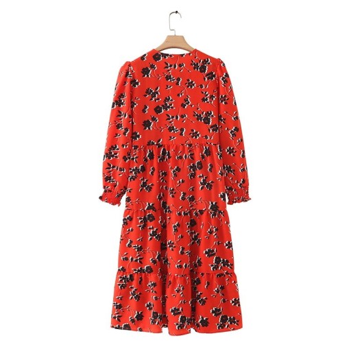 Naisten kuviollinen mekko A1270