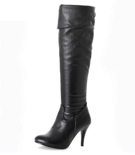 Naisten nahkaiset stiletto-saappaat J1723