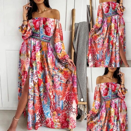 Naisten pitkä mekko P1152