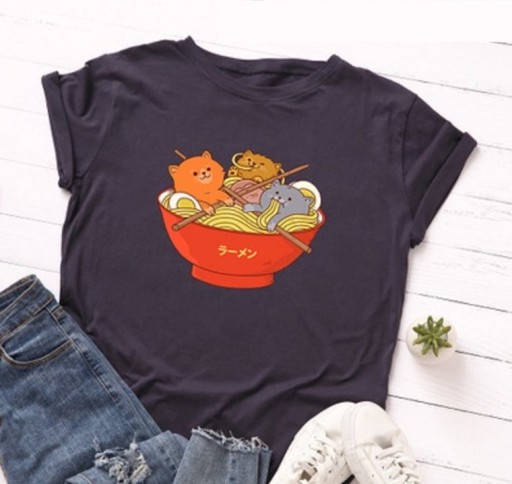 Naisten T-paita hauskalla painatuksella B302