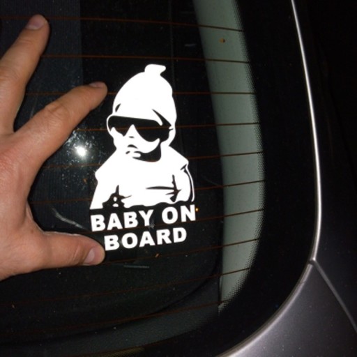 Naklejka samochodowa Baby on Board N1