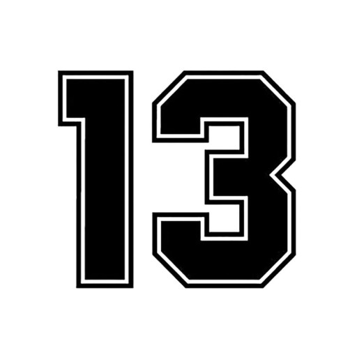 Naklejka samochodowa nr 13