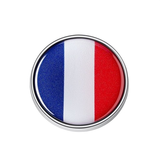 Naklejka z francuską flagą