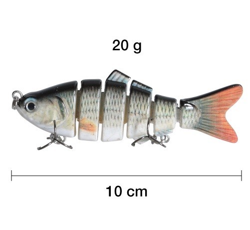Naluca de pescuit cu 6 segmente J469