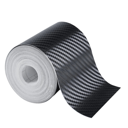 Nano Carbon Self-Adhesive Tape 7 cm x 10 m Carbon Protective Sticker for Car Doors Bumpers Mirrors Surfaces Durable Waterproof Scratch-Resistant