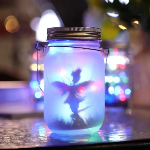 Napelemes LED függő lámpás üveg 8–10 óra világítás üveg és fém meleg fény kültéri dekoráció kert erkély