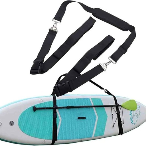 Nastavitelné ramenní popruhy na paddleboard SUP kajak surf 65–120×200 cm s kovovým příslušenstvím a taškou se stahovací šňůrkou
