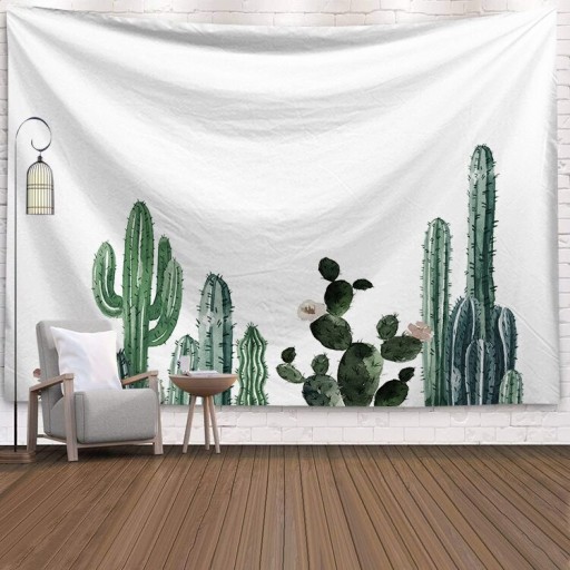 Nástěnná tapiserie s kaktusy