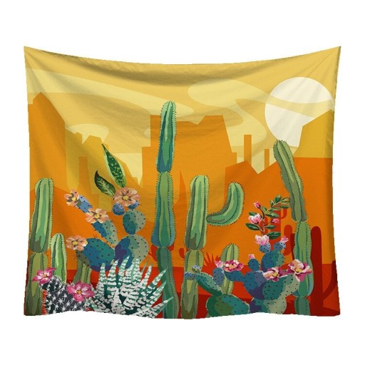 Nástěnná tapiserie s kaktusy