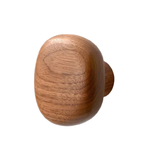 Nástenný vešiak na oblečenie s masívnym dreveným úchytom 4,9 x 4,2 x 4 cm v dekore dreva pre predsieň a spálňu
