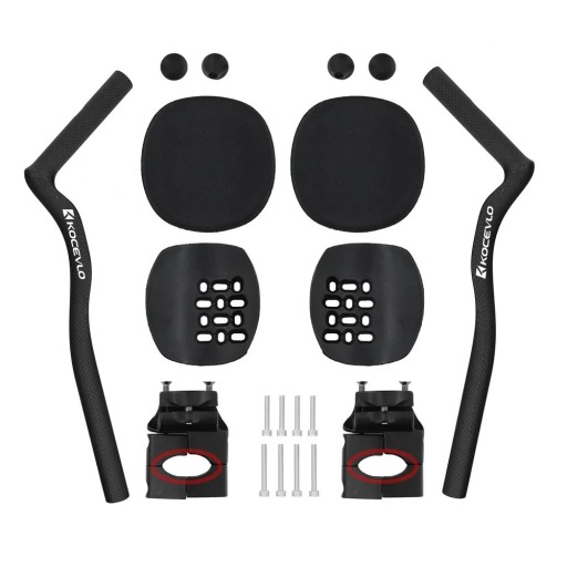 Nastivi per manubri a 45° per manubri AERO set con supporti, rondelle e viti accessori neri per cyclette con kit di montaggio