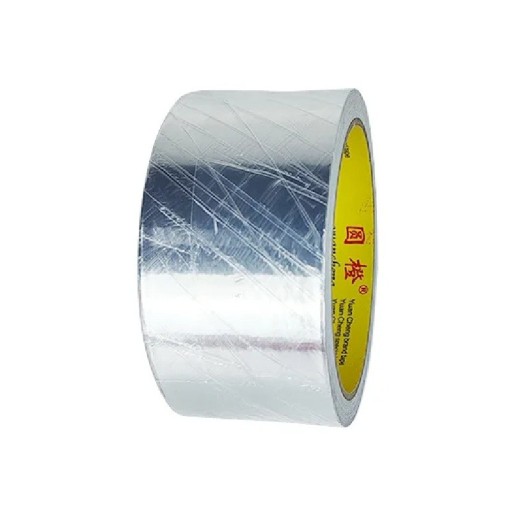 Nastro di nastro adesivo in alluminio 10 m x 47 mm Resistente al calore Isolante Autoadesivo Riparazioni tubi Climatizzazione Sigillatura Riflesso di calore Uso industriale