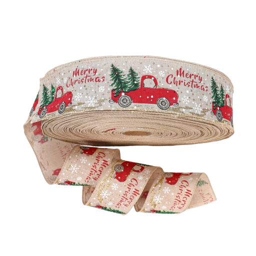 Nastro di Natale con auto 2 m