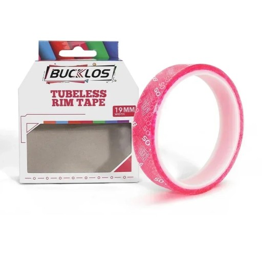 Nastro rosa da 19 mm per cerchi tubeless per biciclette Nastro sigillante per sistema tubeless MTB, da strada e trekking