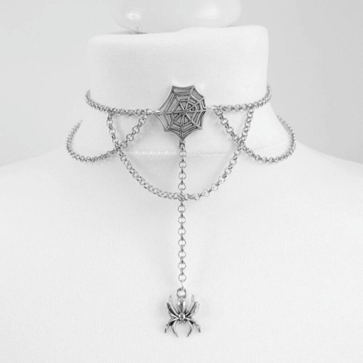 Naszyjnik choker damski z wisiorkami