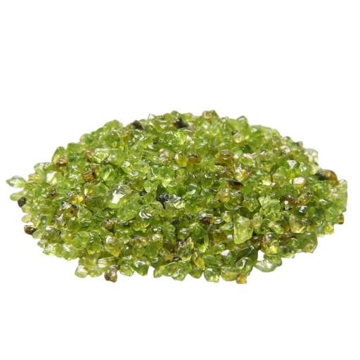 Natural Olivine Stones 3–5 mm 20 g Natural Mineral Material Green Small Stones for Decorations and Creative Crafting