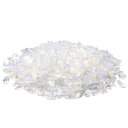 Natural White Opal Stones 3–5 mm 50 g Small White Mineral Stones for Decoration, Crafting and Arranging