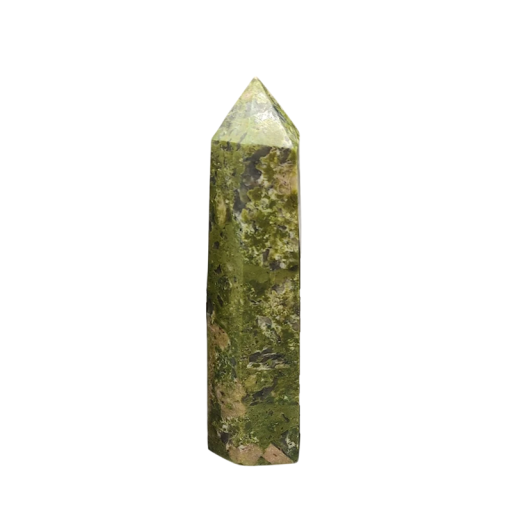 Natürlicher Kristall Xiuyan Jadeit 30 g Dekostein zur Meditation Massagestein Höhe 5–6 cm Durchmesser 1,5–2 cm Mineral