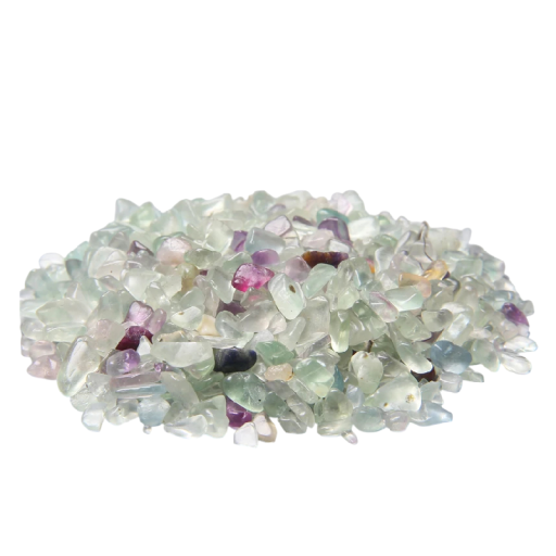 Natuurlijke fluorietstenen 3–5 mm 50 g minerale decoratie meerkleurige kleine stenen voor creatie, decoratie en verzameling