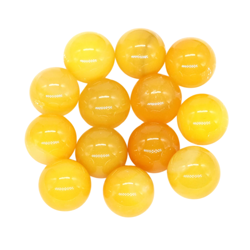 Natuurlijke gele agaat kralen 5 stuks 16 mm mineraalballen voor het maken van sieraden, decoratie armbanden, kettingen en creaties