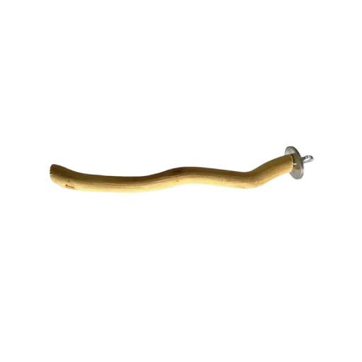 Natuurlijke tak voor vogelkooi 20 cm Houten zitstok met schroef voor bevestiging Interactieve aanvulling voor vogels Parkieten Papegaaien Kooi inrichting