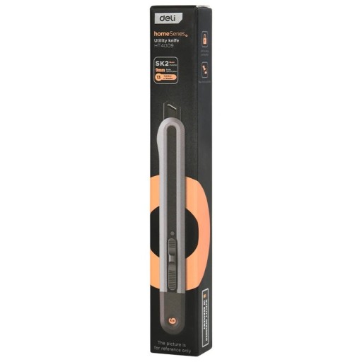 Navaja plegable de 9 mm Cuchillo de trabajo para corte preciso de papel, papel pintado, papel de aluminio, cartón Mango ergonómico Herramientas