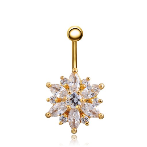 Navelpiercing met een stijlvol design