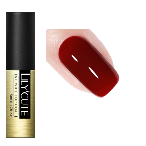 Neglelak med langtidsholdbar klar neglelak, neglelakfinish, base coat, gel neglelak uden aftørring
