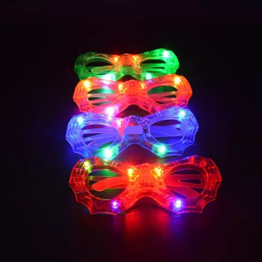 Neon LED-briller 12 stk. H1160