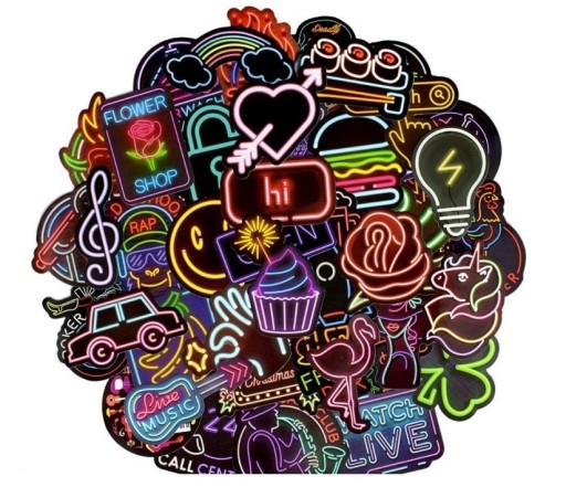Neon-tarrat 50 kpl A1773