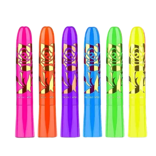Neon UV Face Paints Glowing Under UV Light Long-Lasting Face Painting Pens Length 10.3 cm for Parties Halloween Carnivals and Costumes