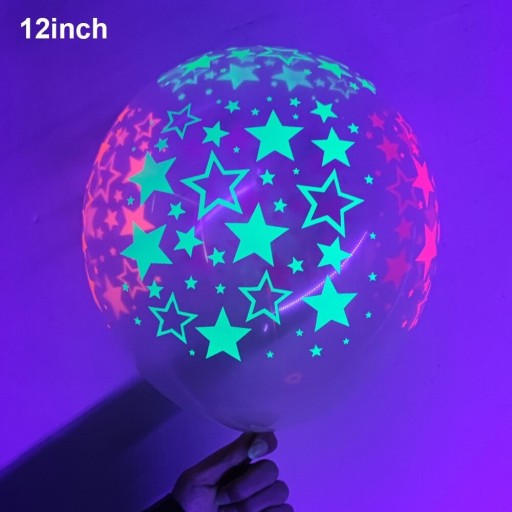 Neonballons mit Stern 30 Stk