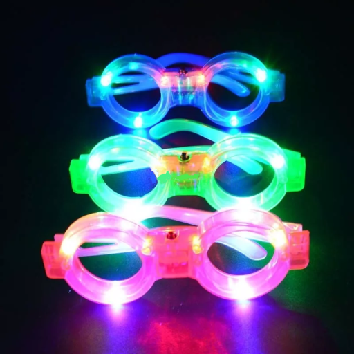 Neónové LED okuliare 12 ks H1161