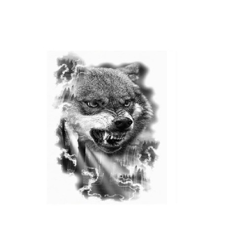 Nep wolf tatoeage