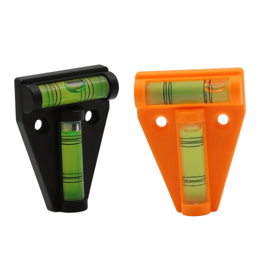 Nivel de burbuja para autocaravanas Dispositivo de nivelación externo Accesorio de medición estable Equipamiento de camping Nivelación de caravanas 58x43x33x18mm