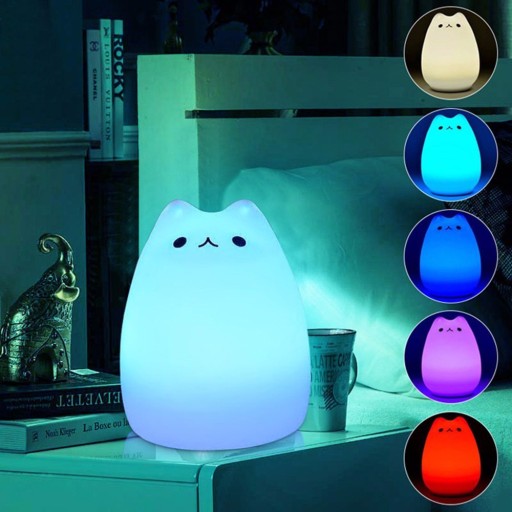 Noční LED světlo - Kotě