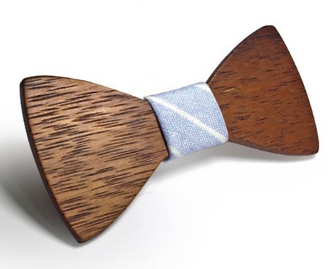 Nœud papillon en bois J634