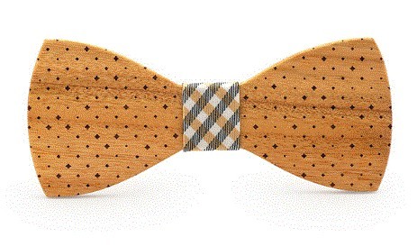Nœud papillon en bois J635