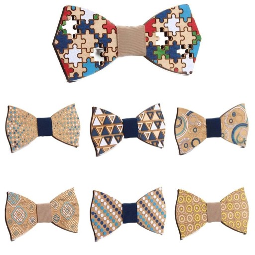 Nœud papillon en bois