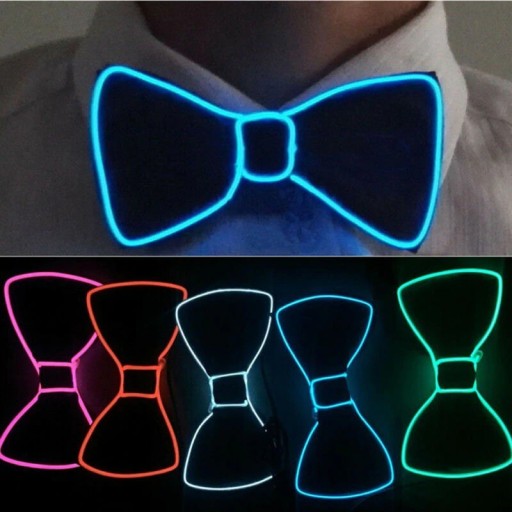 Nœud papillon lumineux pour homme