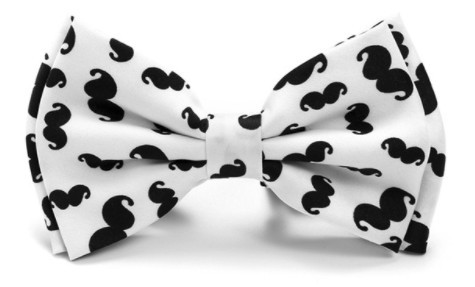 Nœud papillon unisexe - moustache