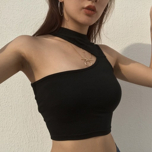 Női aszimmetrikus crop felső