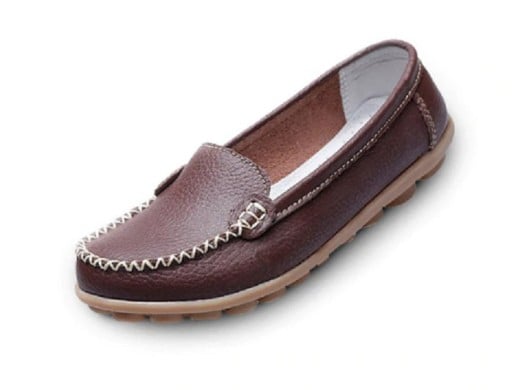 Női bőr espadrilles J3116