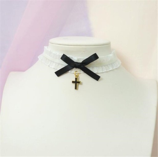 Női choker masnival